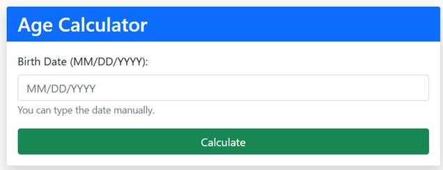 Age Calculator