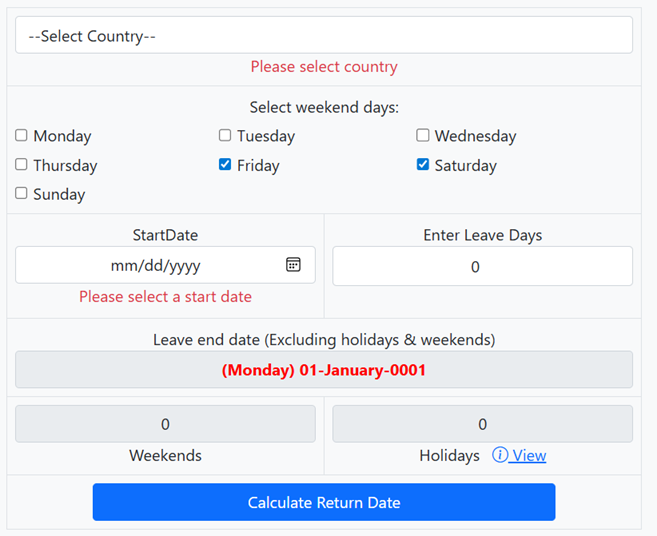 Leave Planner